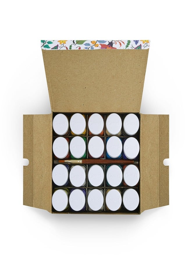 كاميل مجموعة ألوان كاميل أكريليك ألترا، اللؤلؤية والمعدنية - عبوة من 20 لونًا - Image 3